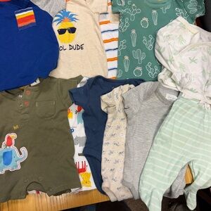 Assorted newborn Baby boy Onesies and Outfits